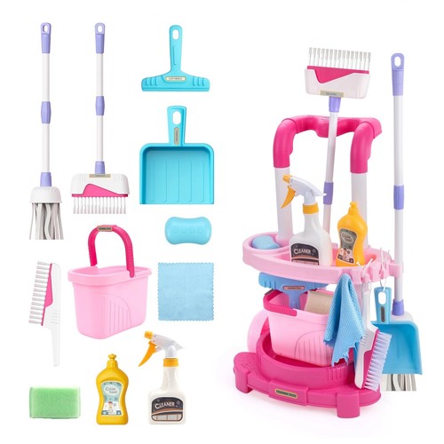 12pcs kids cleaning trolley - cleaning,